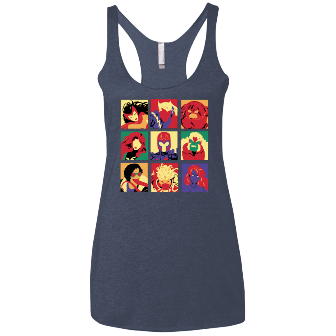 X villains pop Women's Triblend Racerback Tank