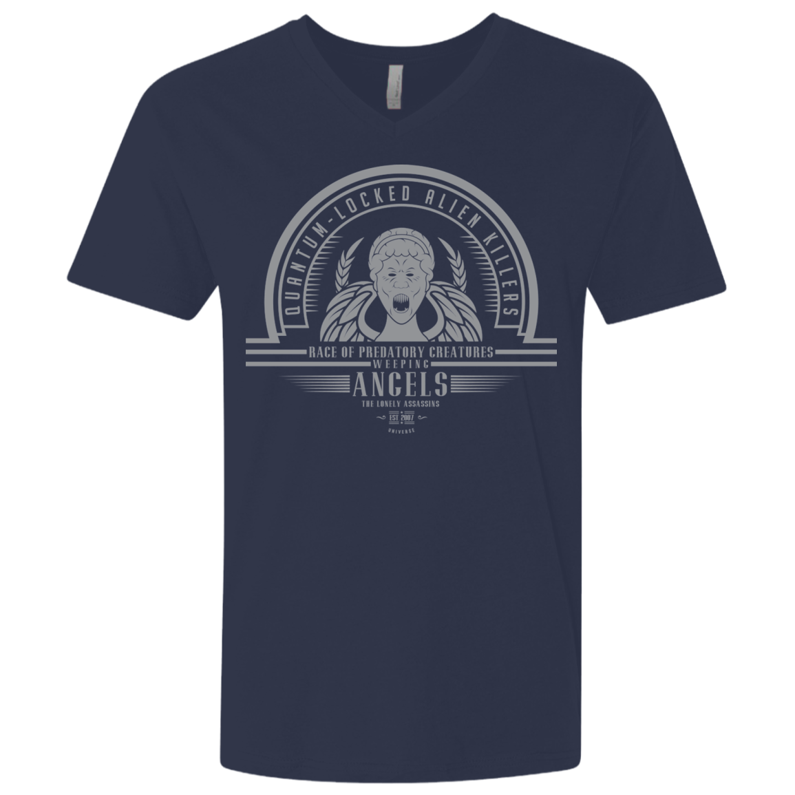 Who Villains Weeping Angels Men's Premium V-Neck