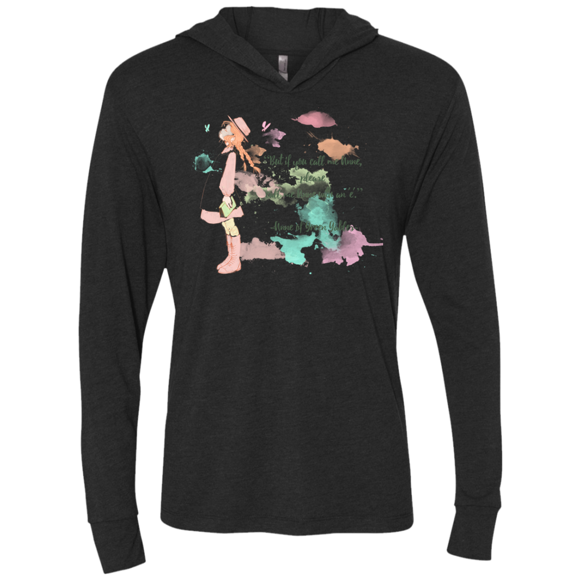 Anne of Green Gables 4 Triblend Long Sleeve Hoodie Tee