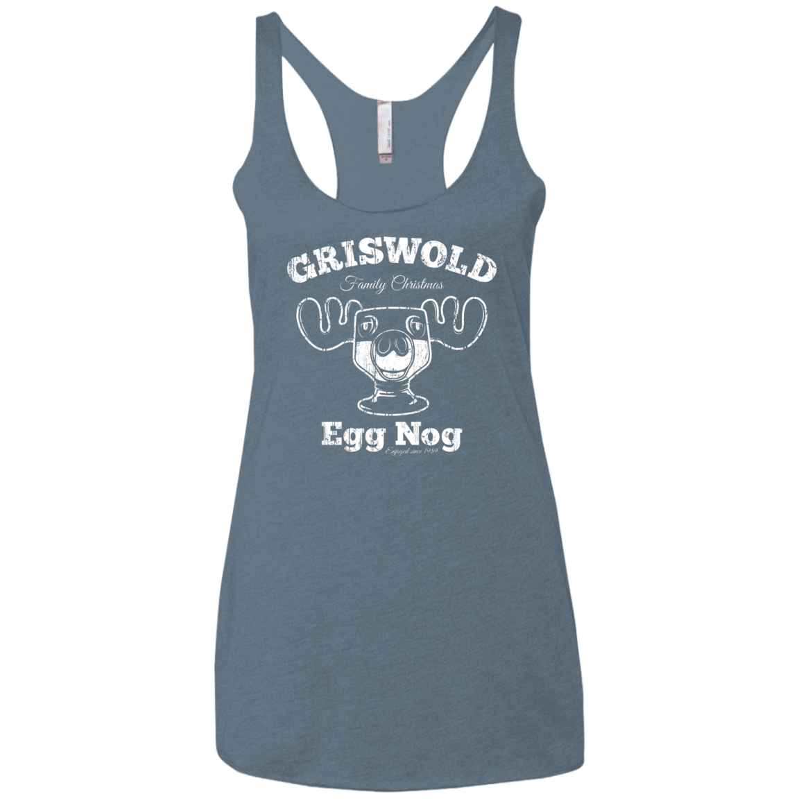 Griswold Christmas Egg Nog Women's Triblend Racerback Tank