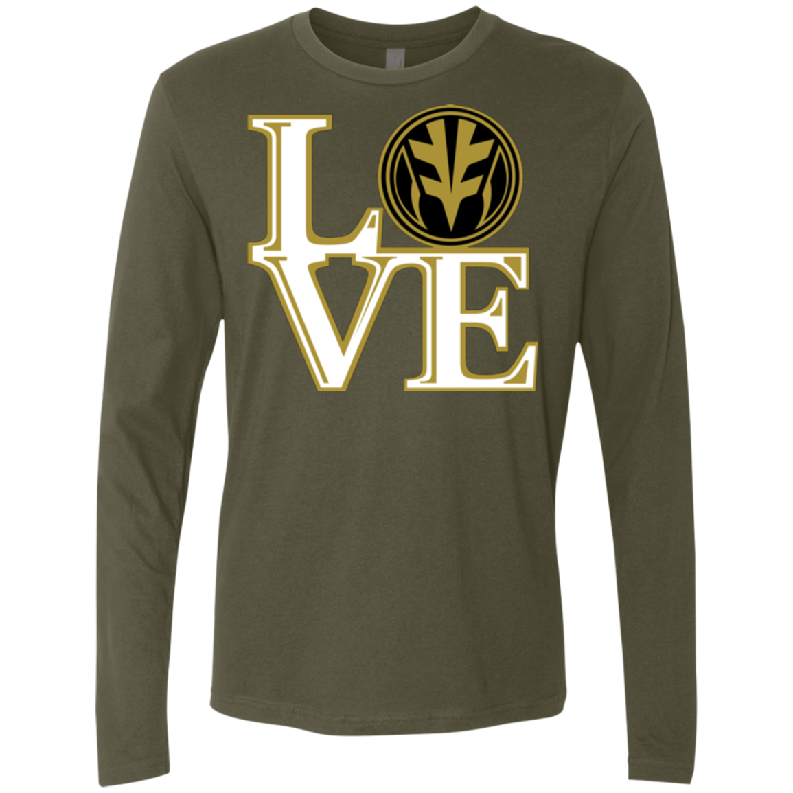 White Ranger LOVE Men's Premium Long Sleeve