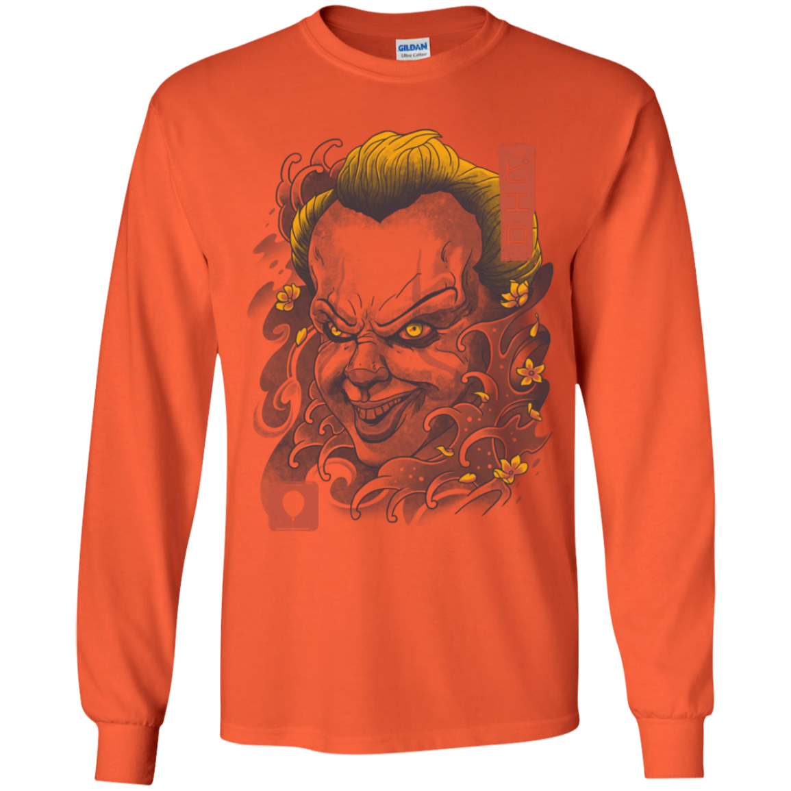 Oni Clown Mask Youth Long Sleeve T-Shirt