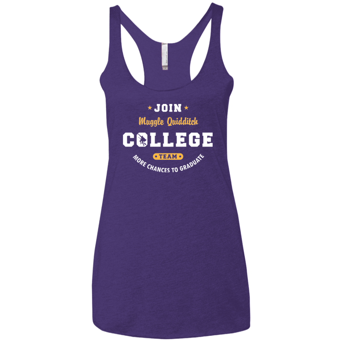 Muggle Quidditch Women's Triblend Racerback Tank