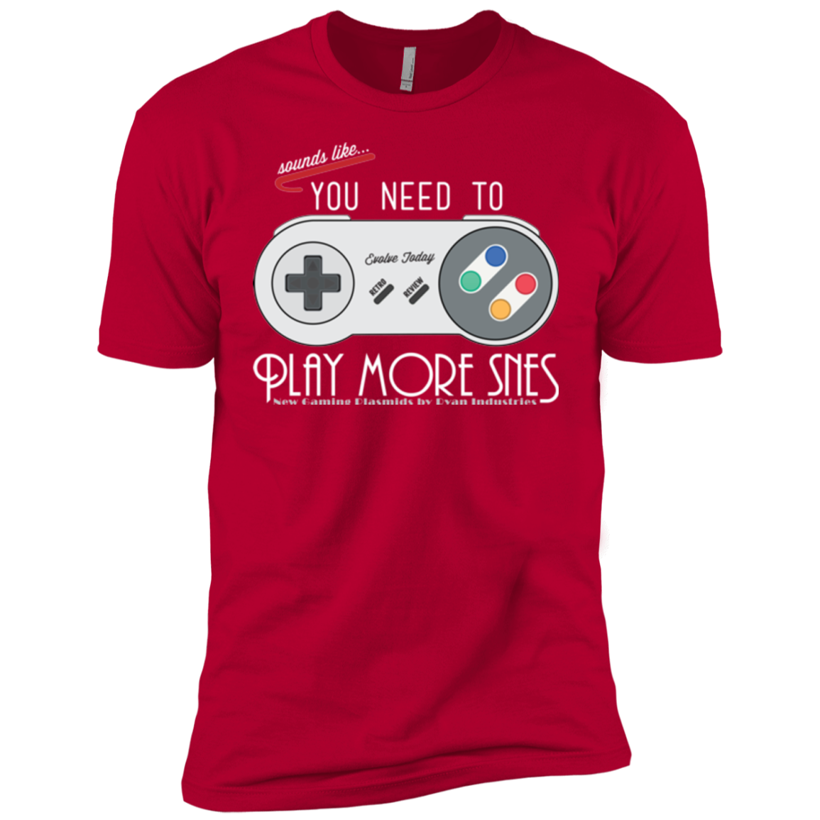 Evolve Today! Play More SNES Boys Premium T-Shirt
