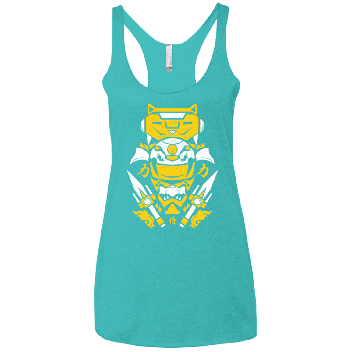 Yellow Ranger Women's Triblend Racerback Tank