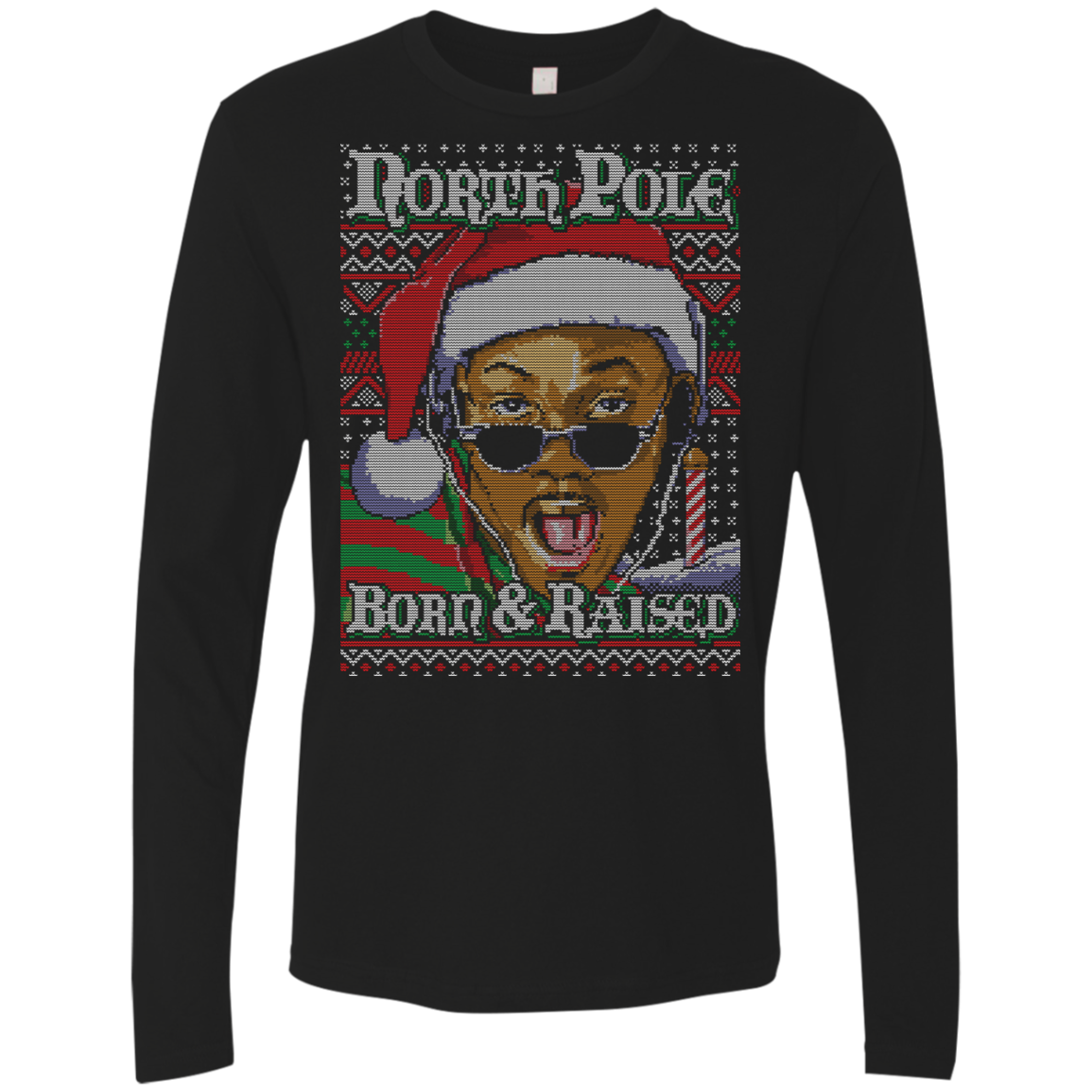 BORN AND RAISED Men's Premium Long Sleeve