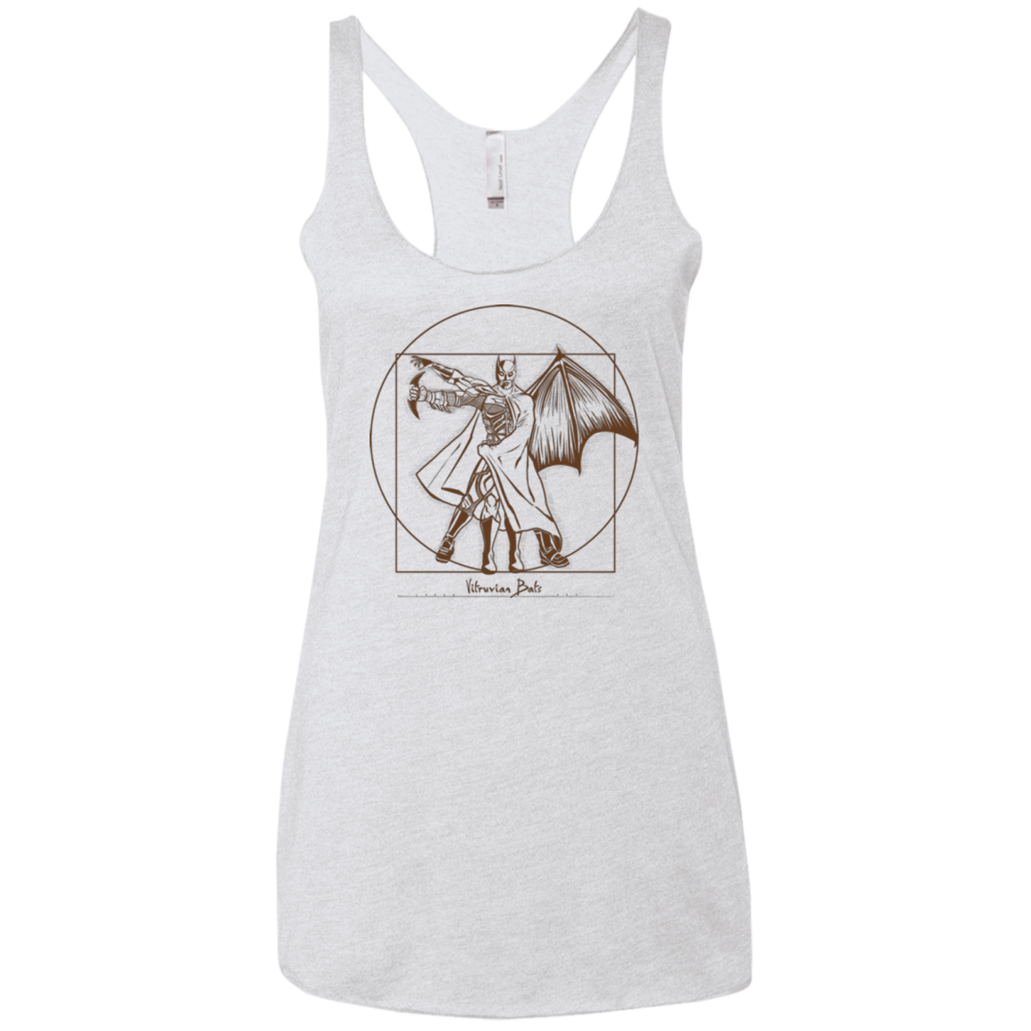Vitruvian Bats Women's Triblend Racerback Tank