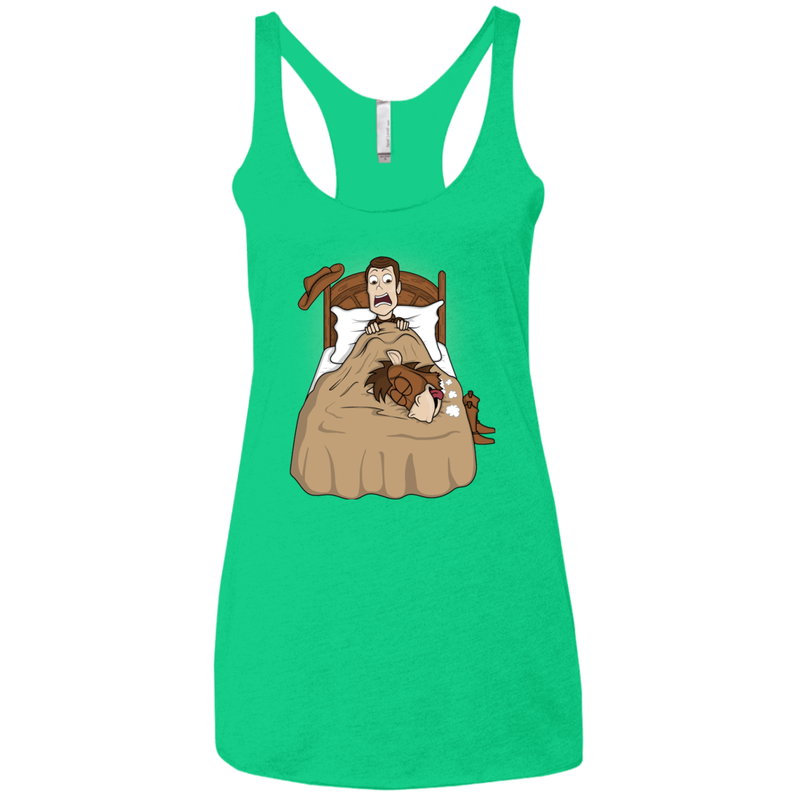 TOY PADRINO Women's Triblend Racerback Tank