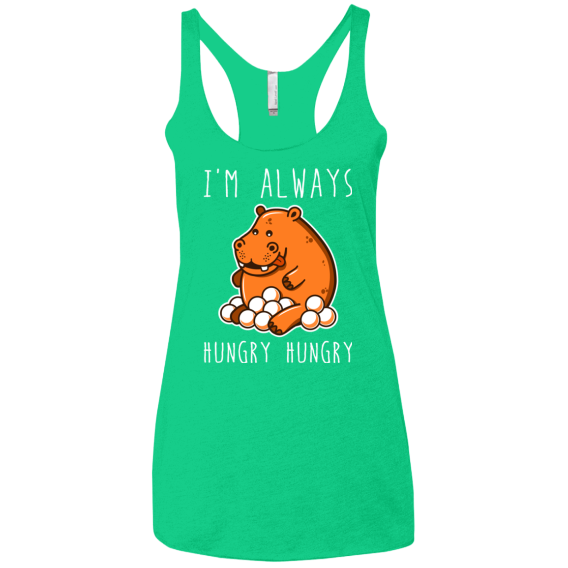 Hungry Hungry Women's Triblend Racerback Tank