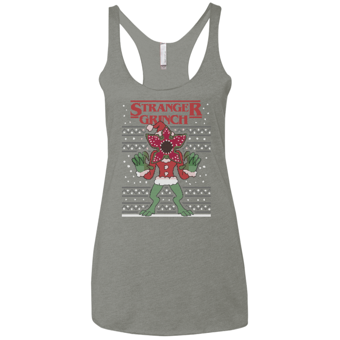 Stranger Grinch Women's Triblend Racerback Tank