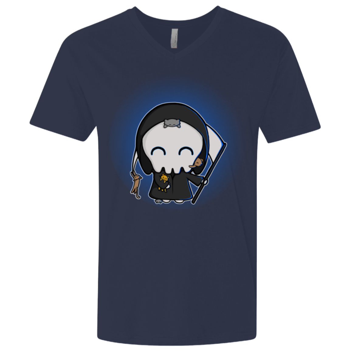 Death Loves Cats Men's Premium V-Neck