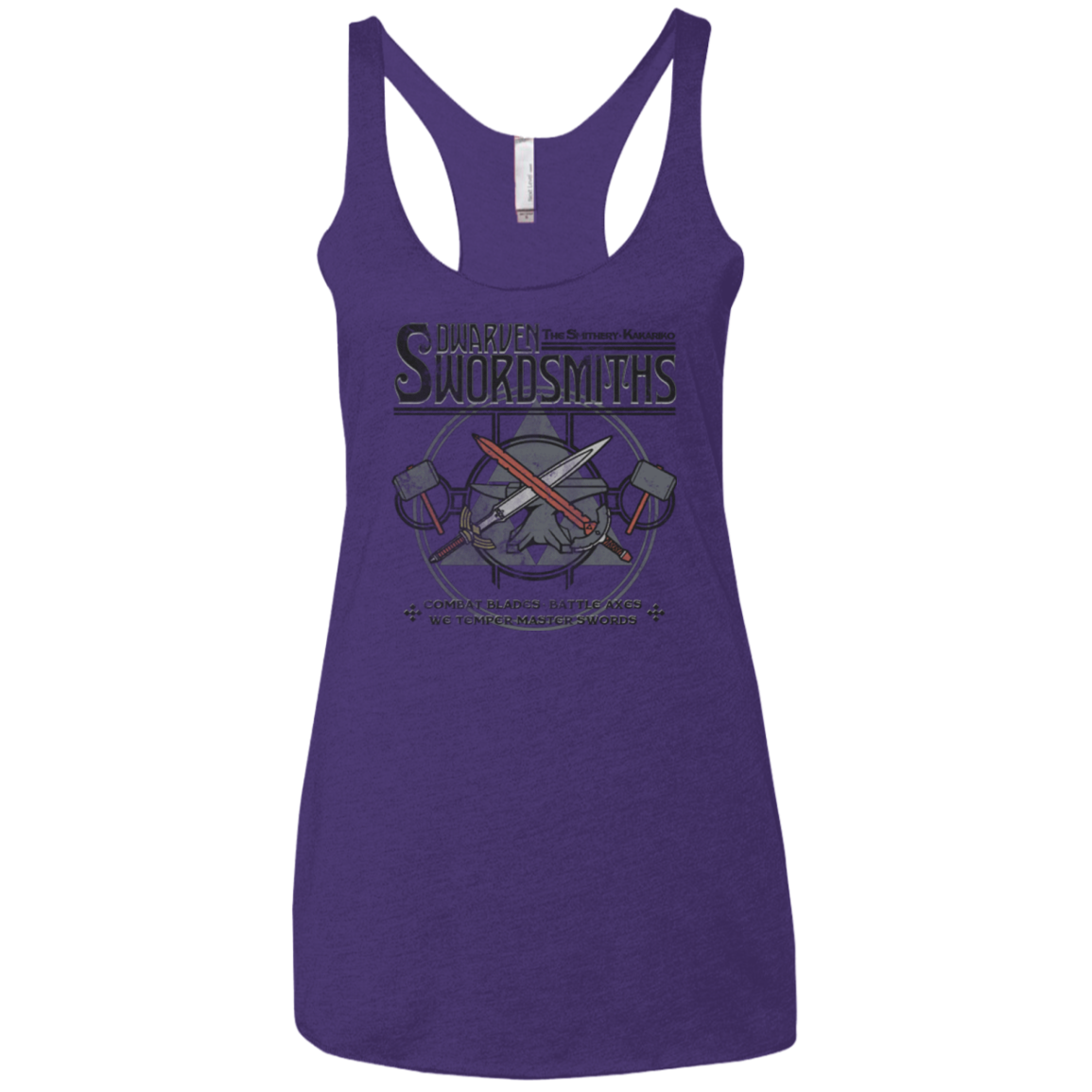 Dwarven Swordsmiths Women's Triblend Racerback Tank