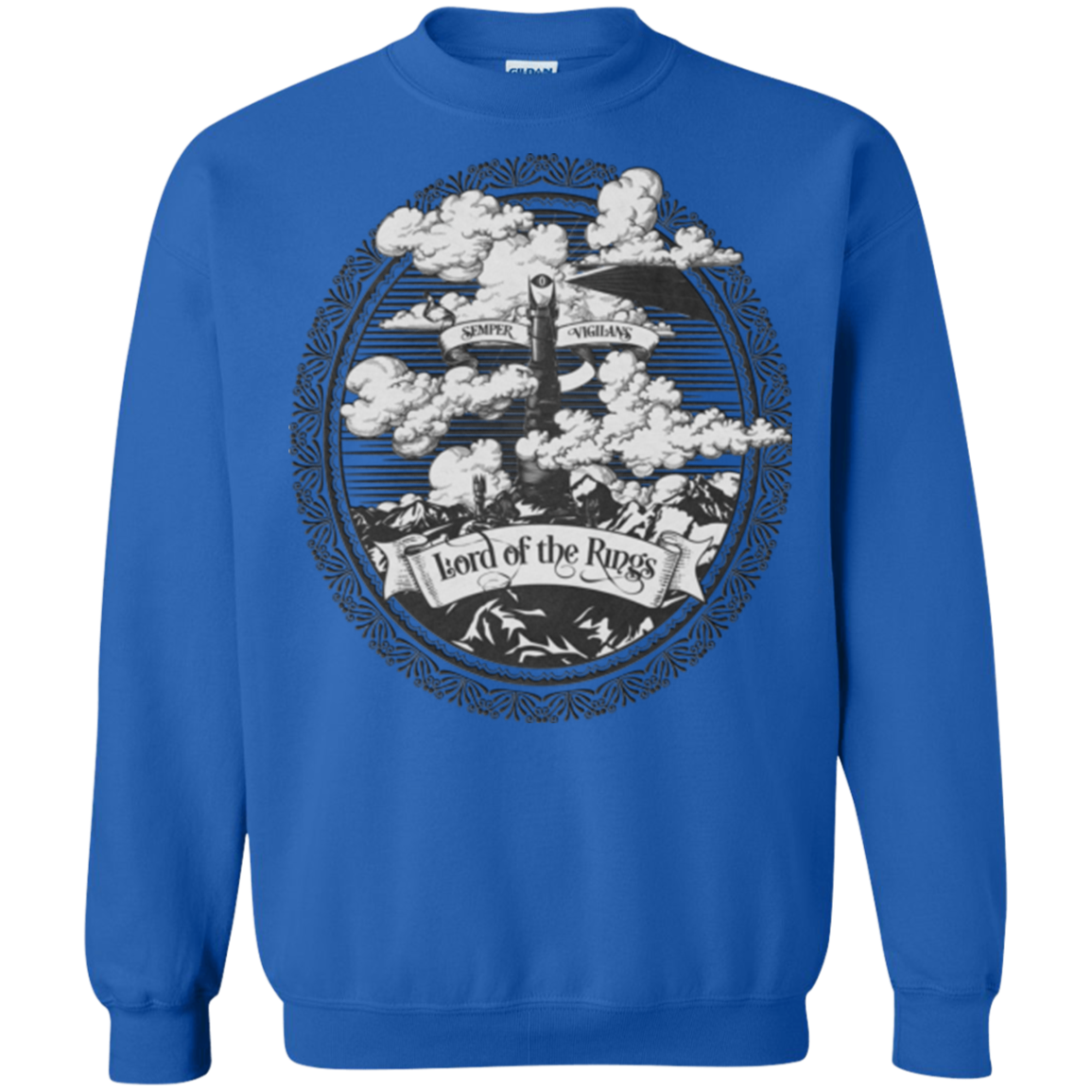 Vintage Mordor Tower Crewneck Sweatshirt