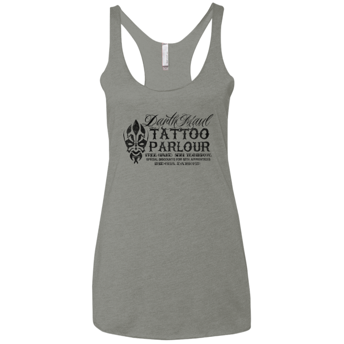 Darth Maul Tattoo Parlour Women's Triblend Racerback Tank