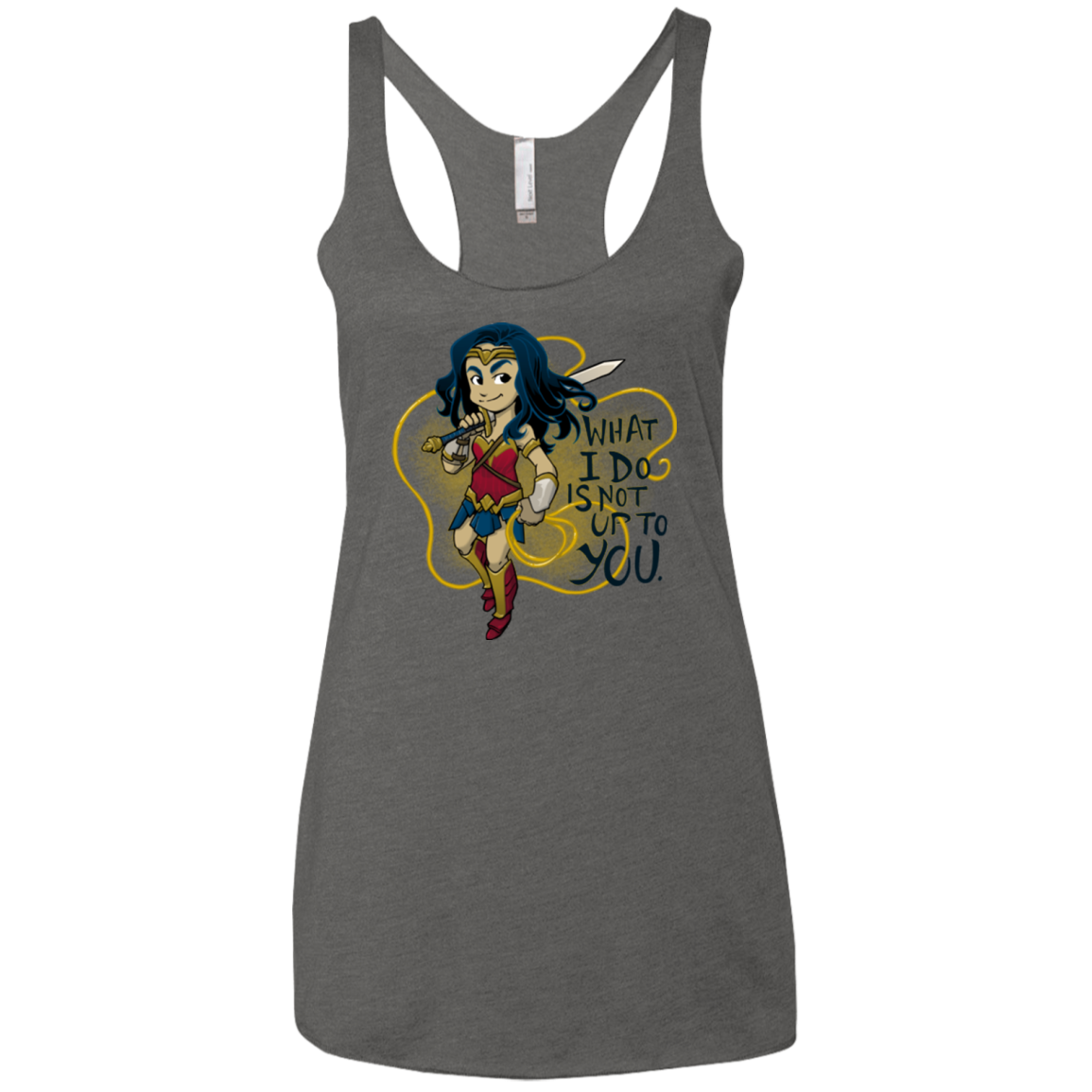 WW Text Women's Triblend Racerback Tank