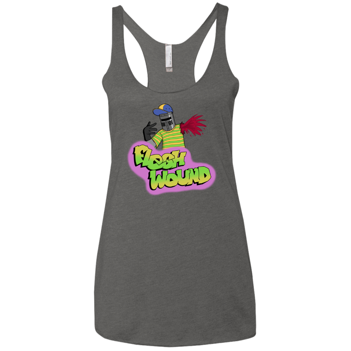 Flesh Wound Women's Triblend Racerback Tank