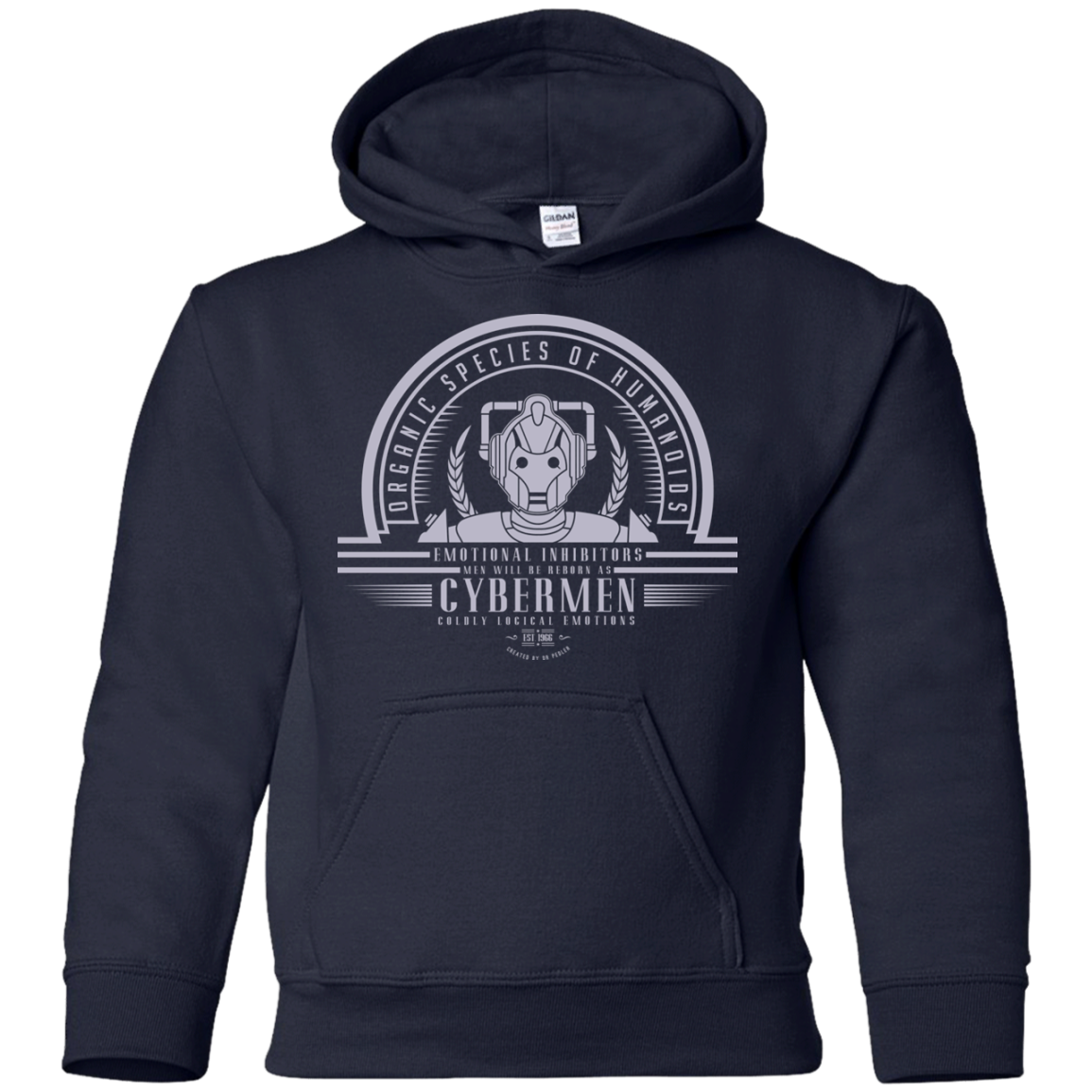 Who Villains Cybermen Youth Hoodie