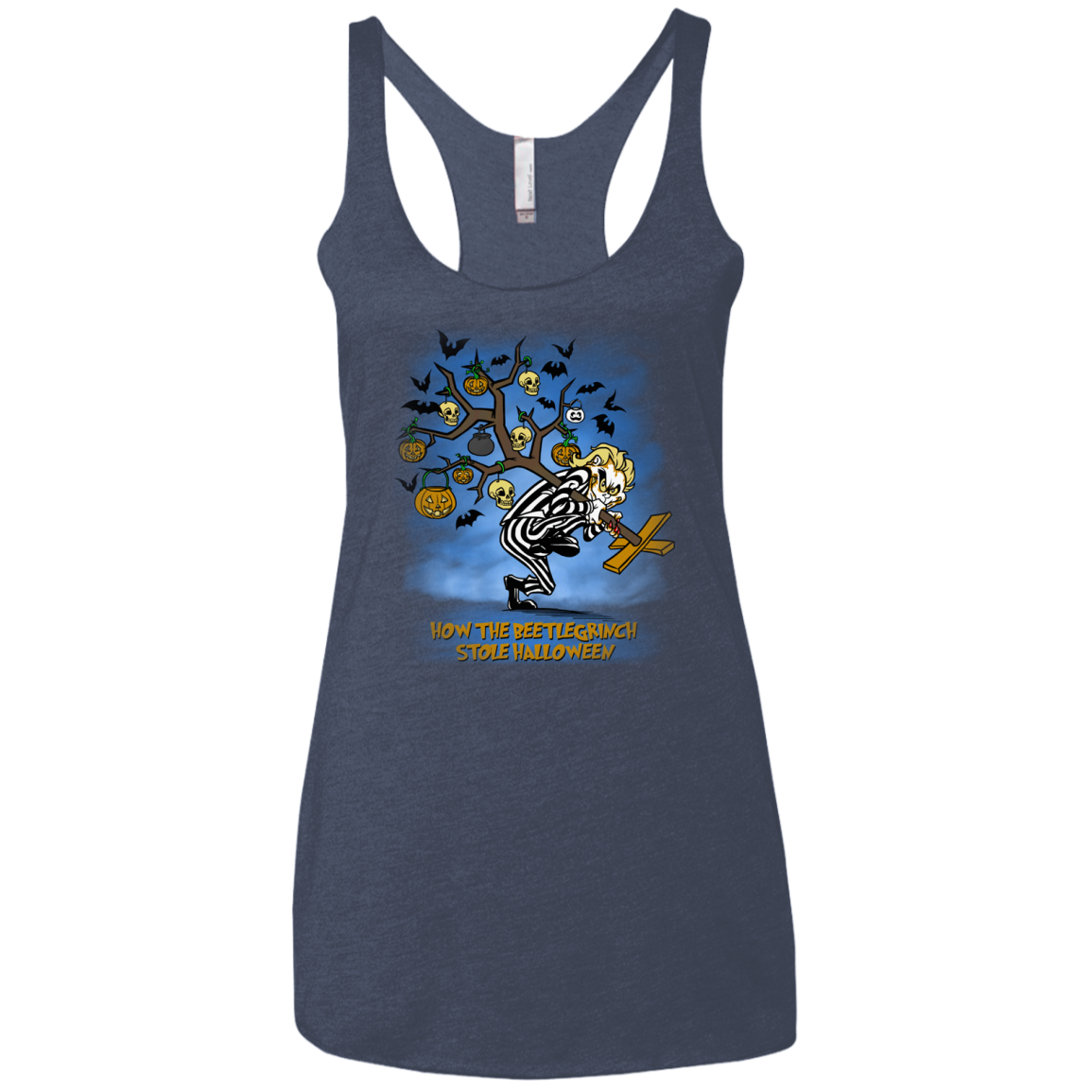 Beetlegrinch Women's Triblend Racerback Tank