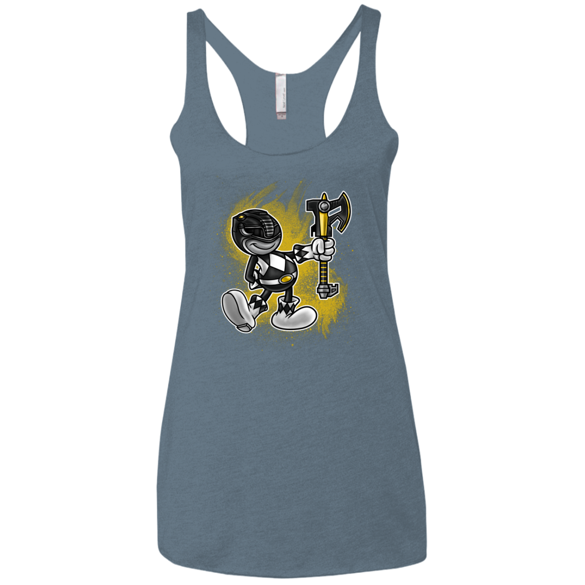 Black Ranger Artwork Women's Triblend Racerback Tank
