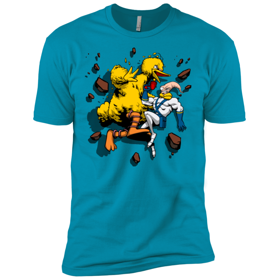 Big Bird and Worm Men's Premium T-Shirt