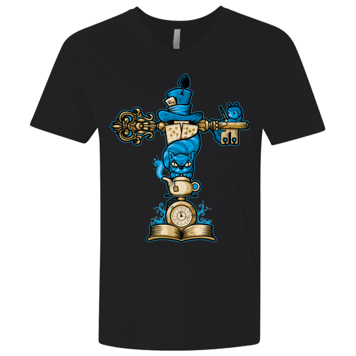 Wonderland Totem Men's Premium V-Neck