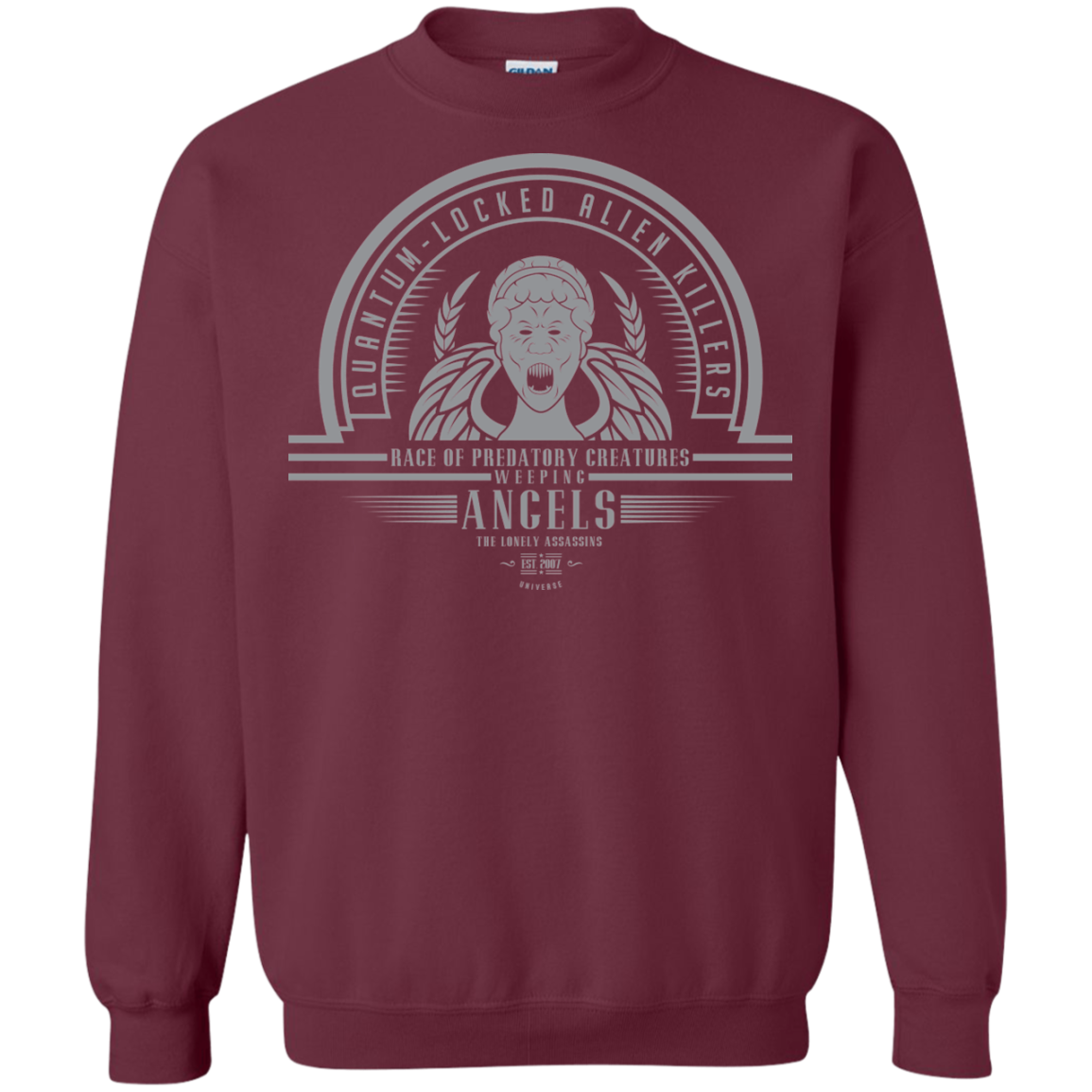 Who Villains Weeping Angels Crewneck Sweatshirt