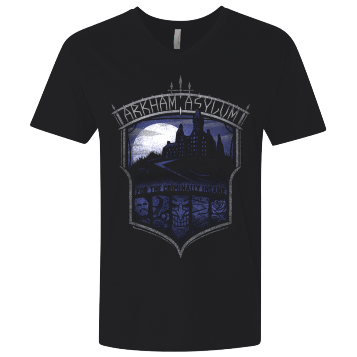 Arkham Asylum Men's Premium V-Neck