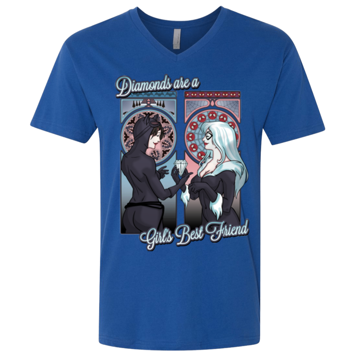 Diamonds are a Girl's Best Friend Men's Premium V-Neck