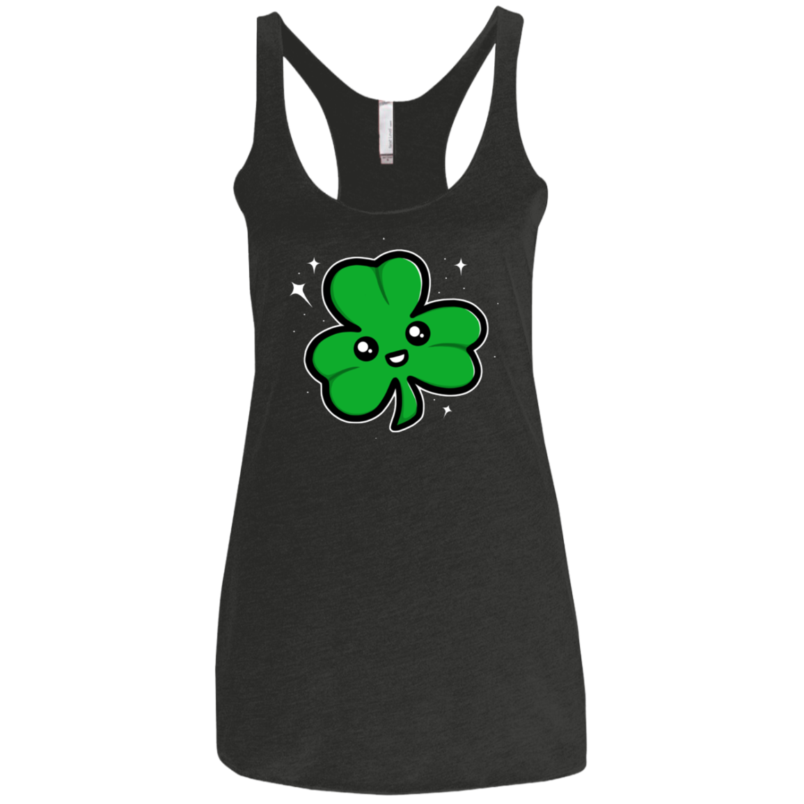 Super Cute Shamrock Women's Triblend Racerback Tank