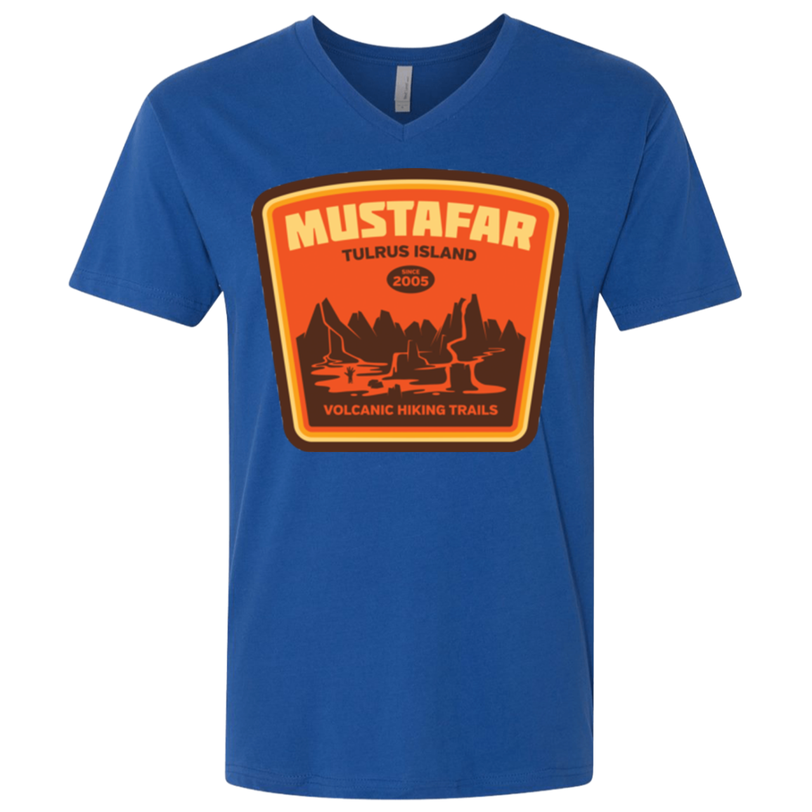 Volcanic Hiking Trails Men's Premium V-Neck