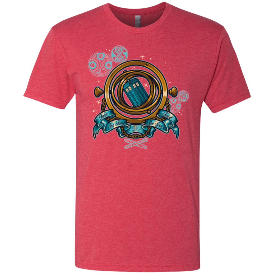 TURN THE TIME TWIST THE SPACE Men's Triblend T-Shirt