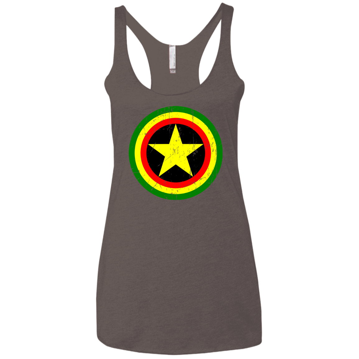 Captain Rasta Women's Triblend Racerback Tank