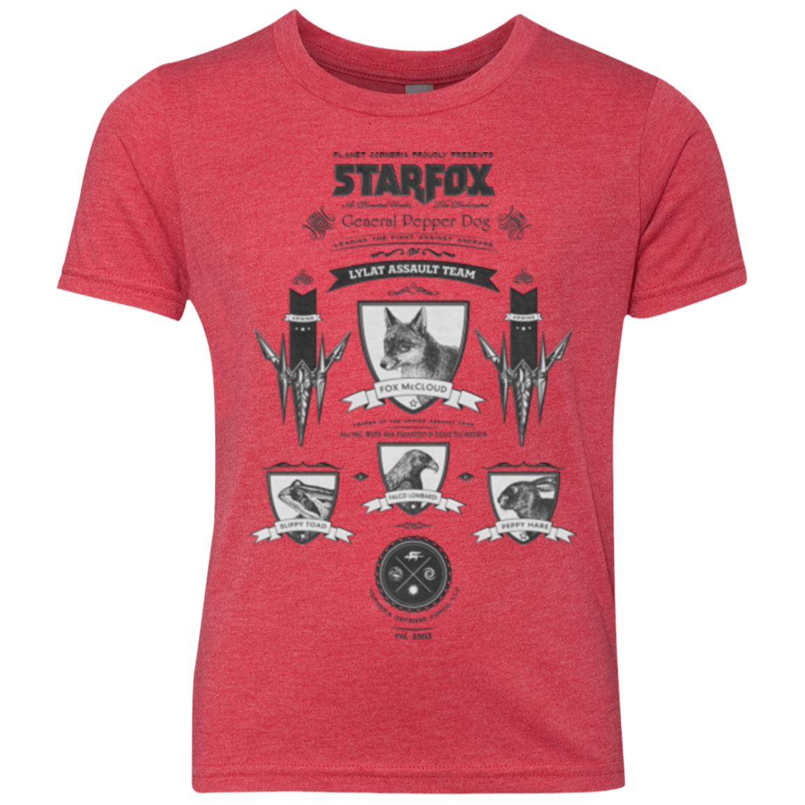 Star Fox Vintage Youth Triblend T-Shirt