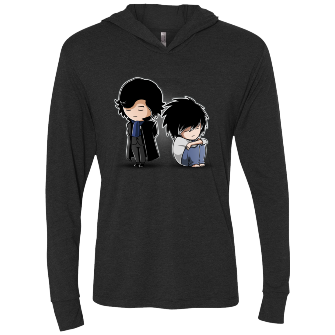 SherLock2 Triblend Long Sleeve Hoodie Tee