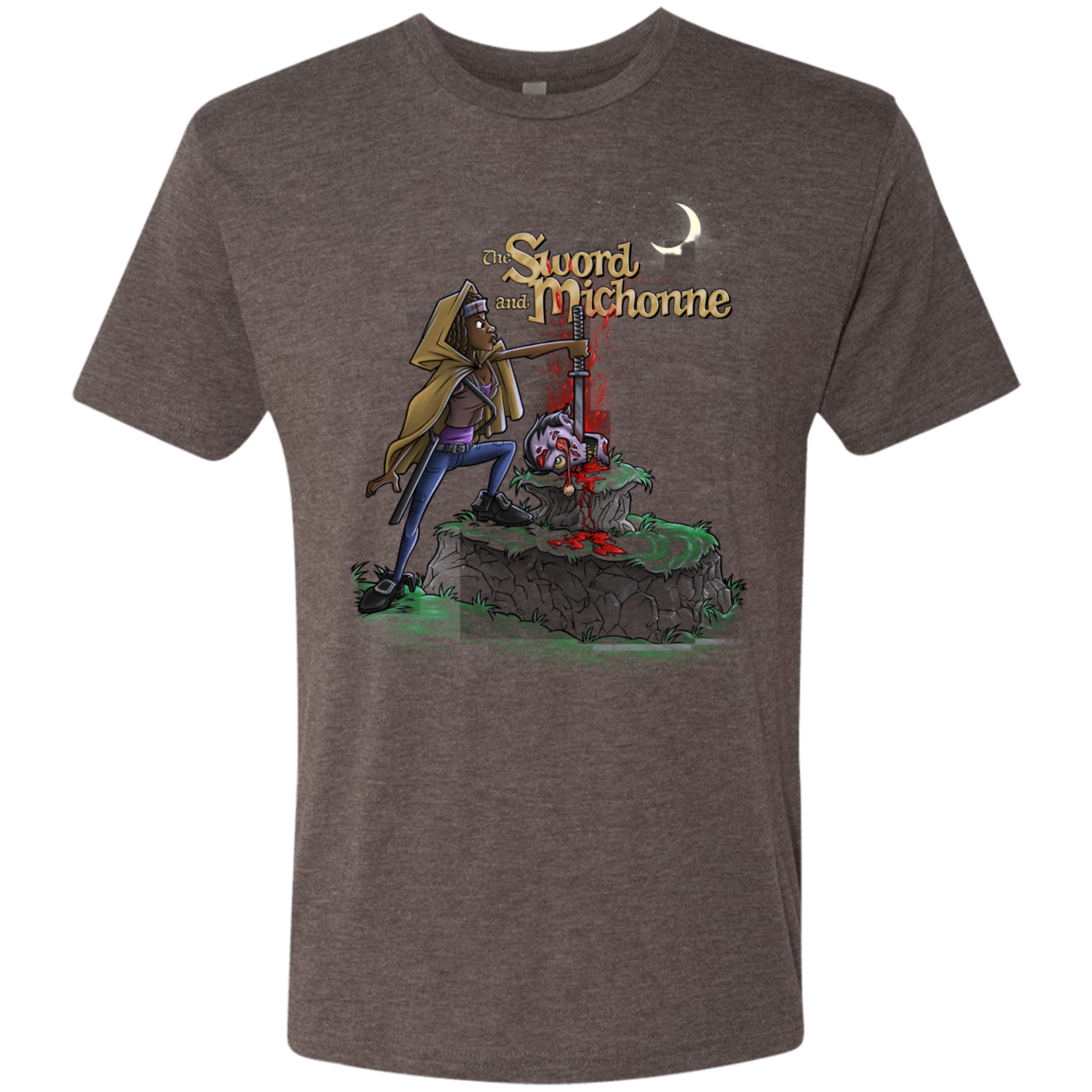 The Sword and Michonne Men's Triblend T-Shirt