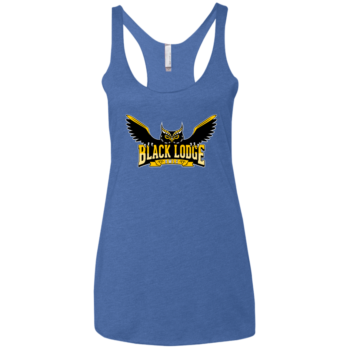 Black Lodge Owls Women's Triblend Racerback Tank