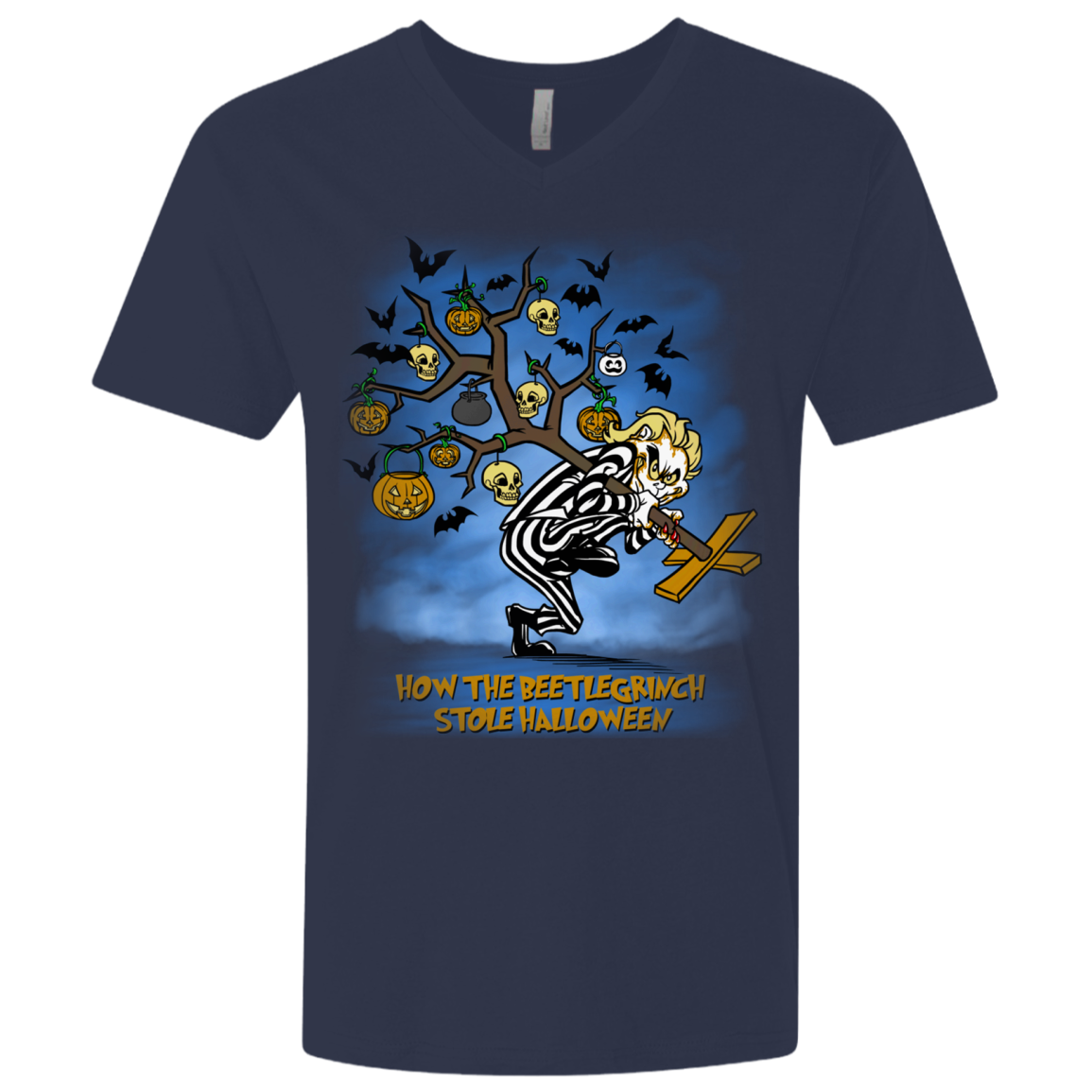 Beetlegrinch Men's Premium V-Neck