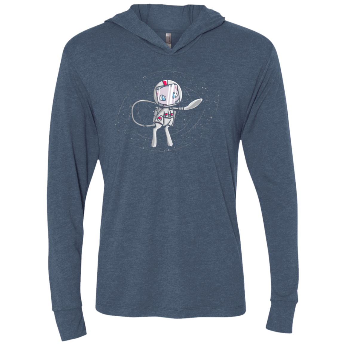 LIFE IN SPACE Triblend Long Sleeve Hoodie Tee