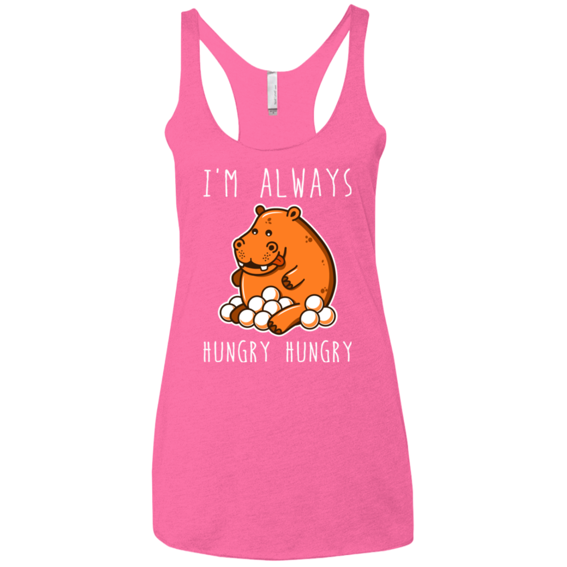 Hungry Hungry Women's Triblend Racerback Tank