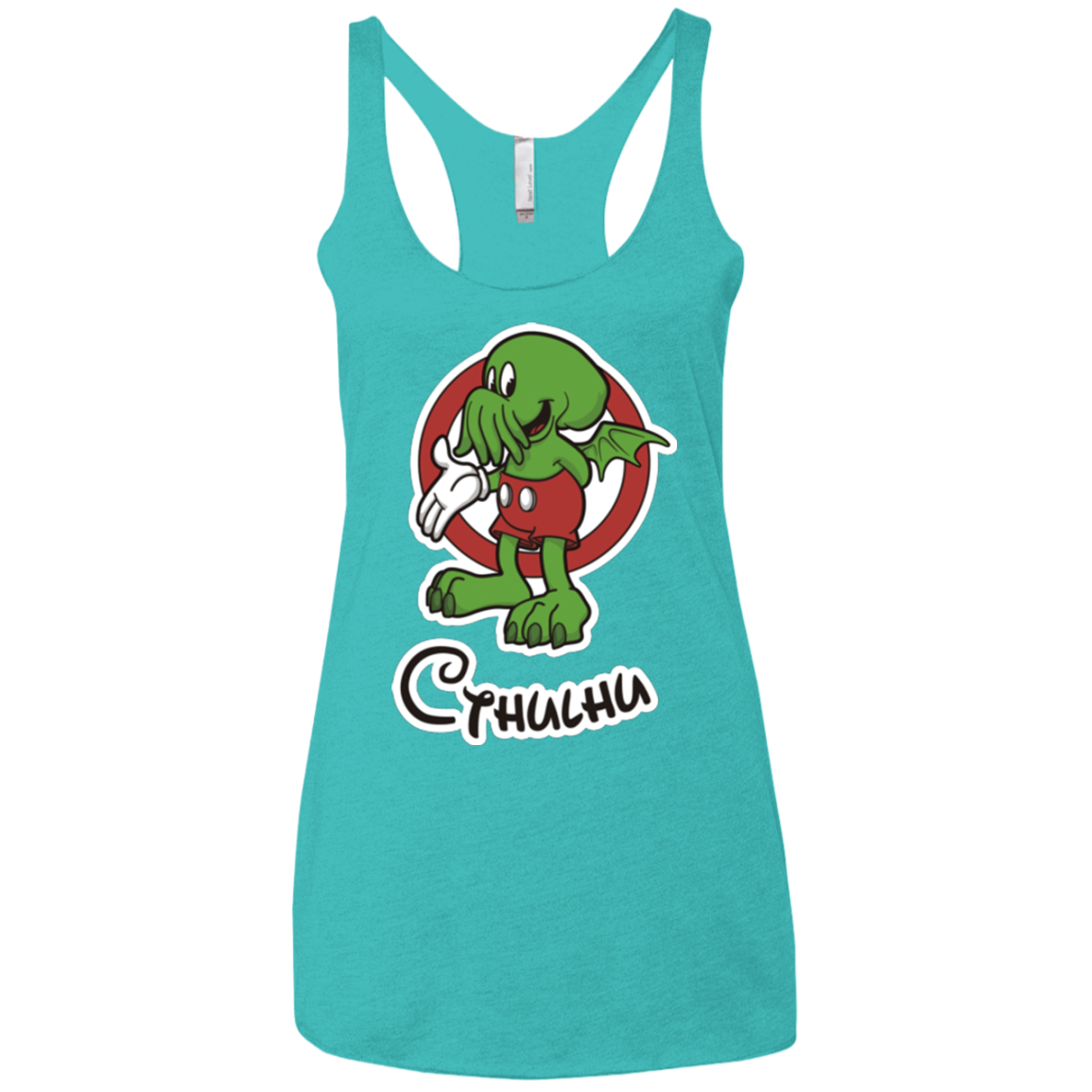 Cutethulhu Women's Triblend Racerback Tank