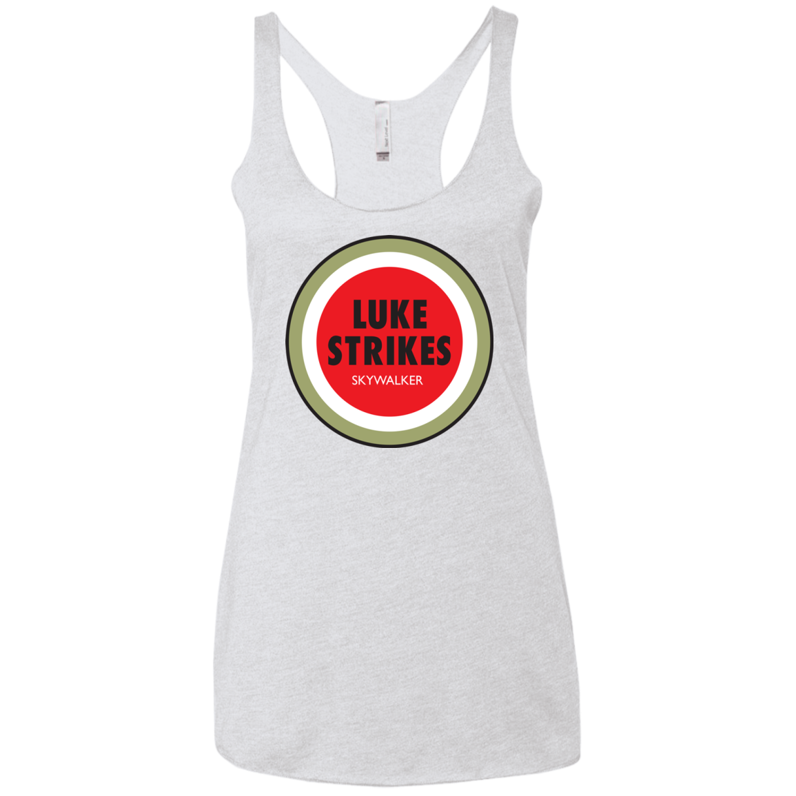 Luke Strikes Women's Triblend Racerback Tank