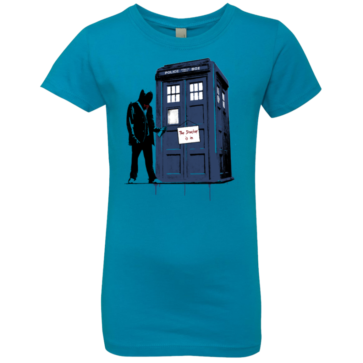 Exit Through Tardis Girls Premium T-Shirt