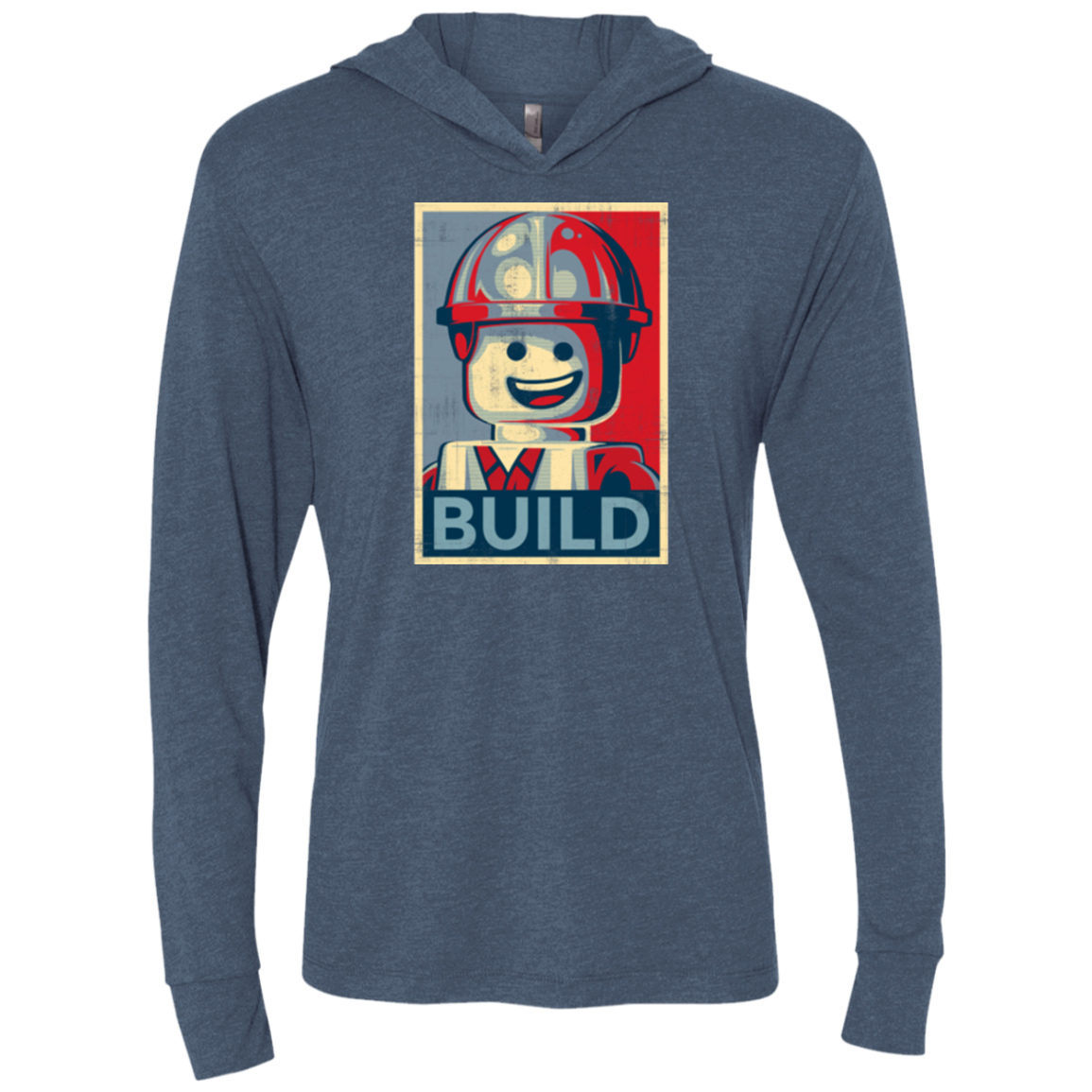 Build Triblend Long Sleeve Hoodie Tee