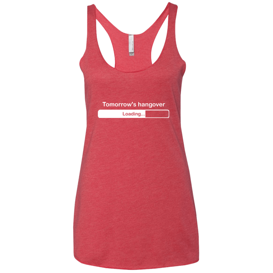 Tomorrow's hangover Women's Triblend Racerback Tank