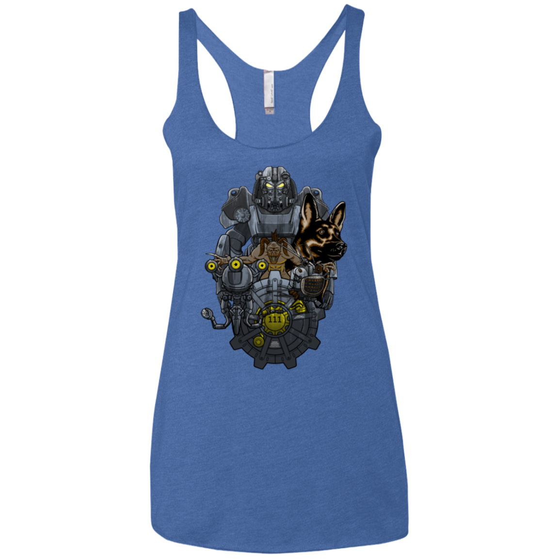 Welcome home Women's Triblend Racerback Tank