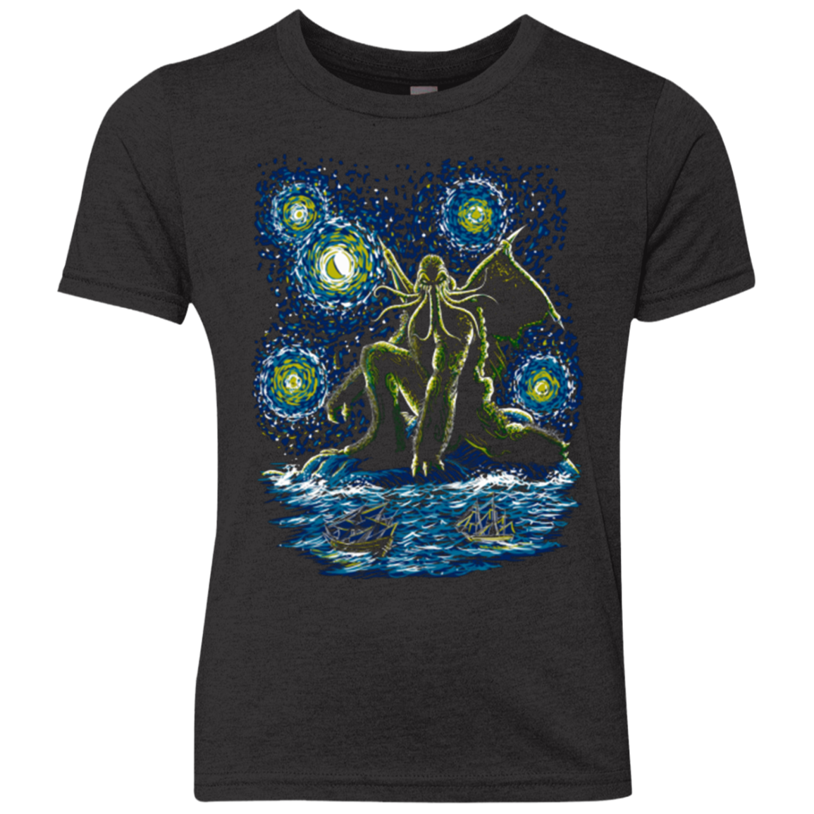 Night of Cthulhu Youth Triblend T-Shirt