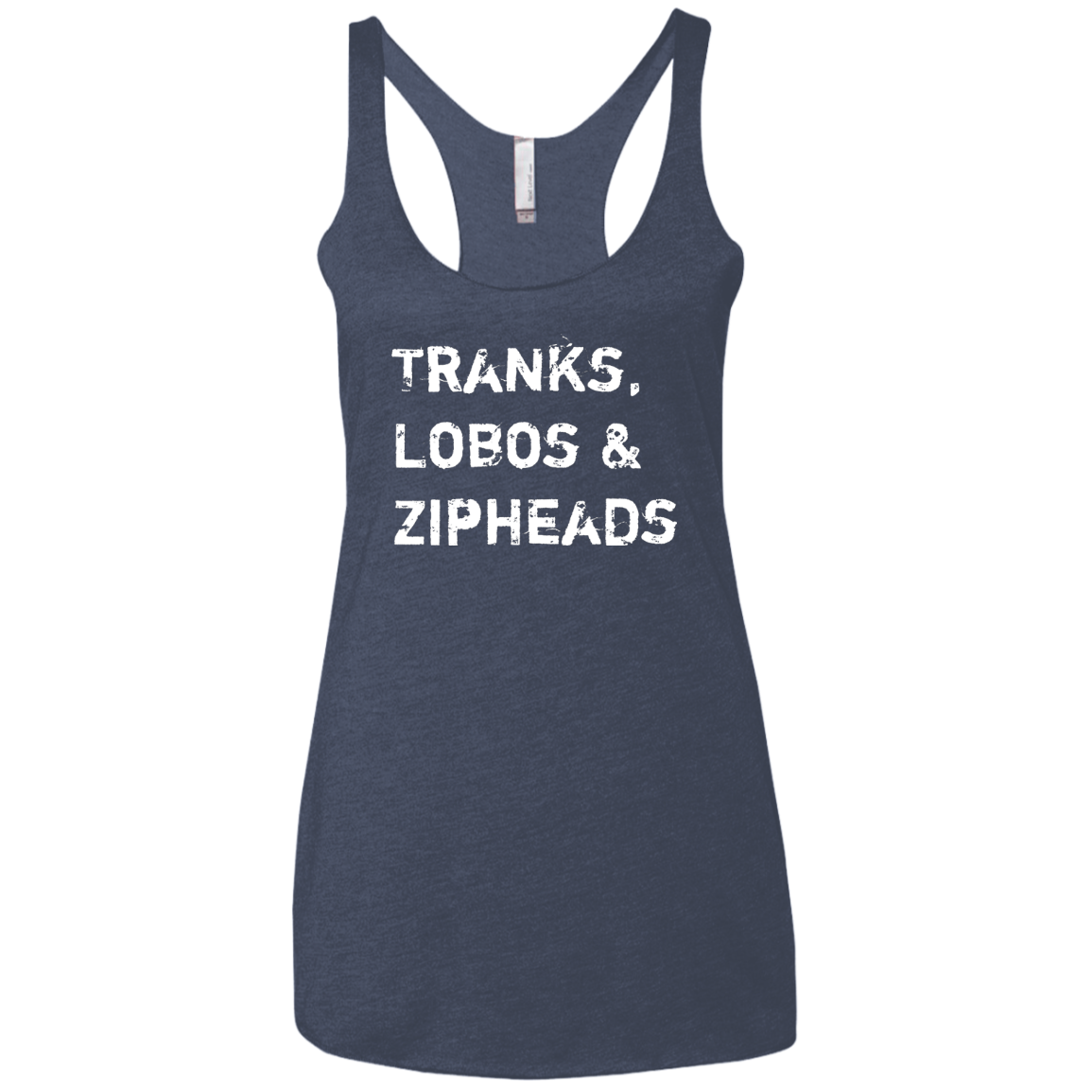 Tranks Lobos Zipheads Women's Triblend Racerback Tank