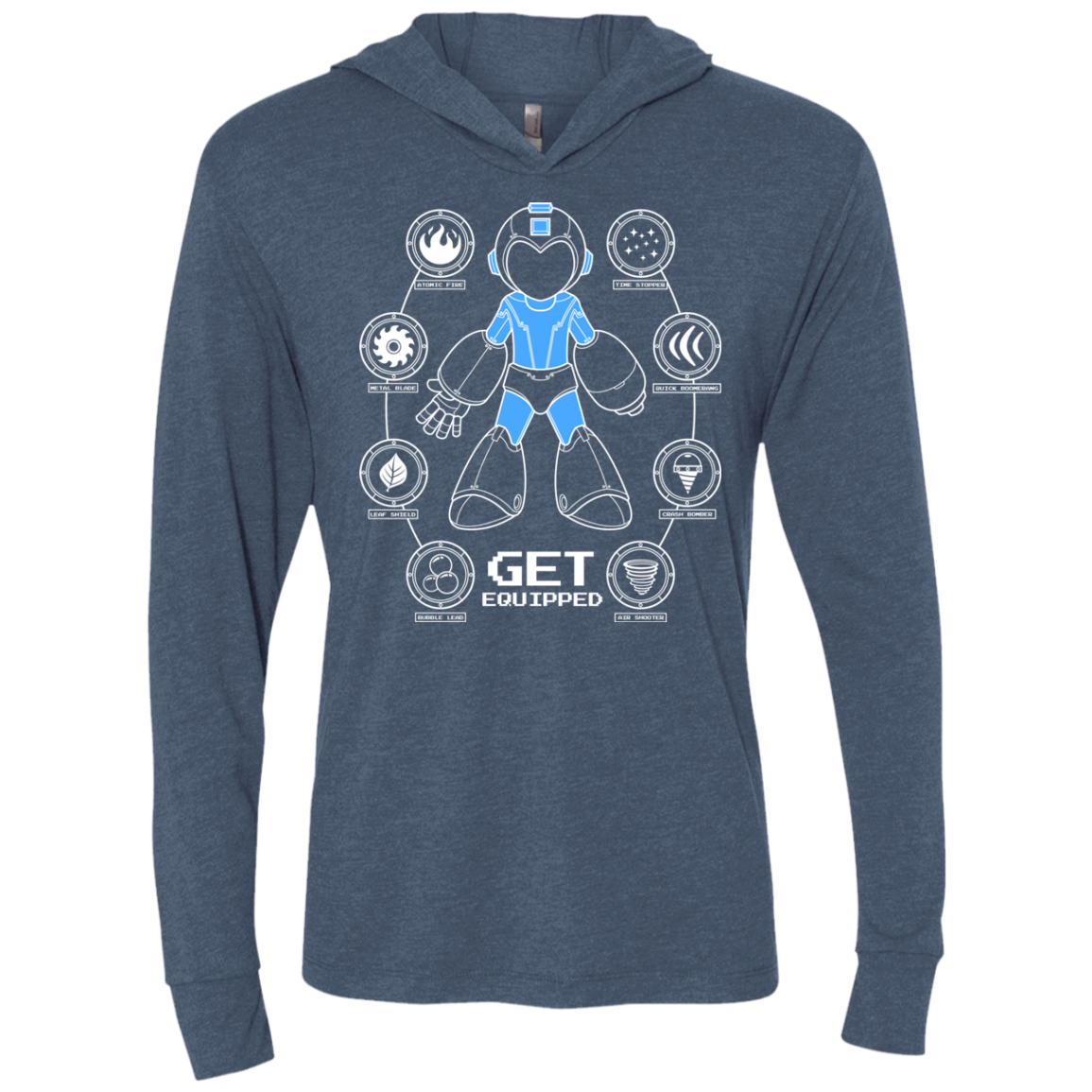 Get Equipped Triblend Long Sleeve Hoodie Tee