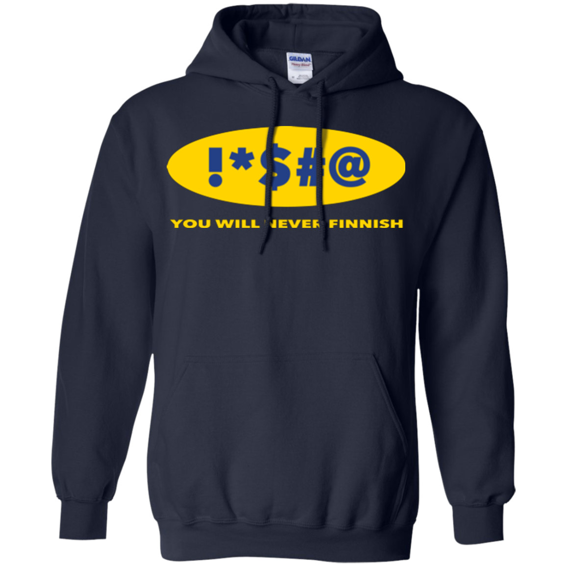 Swearing Never Finnish Pullover Hoodie