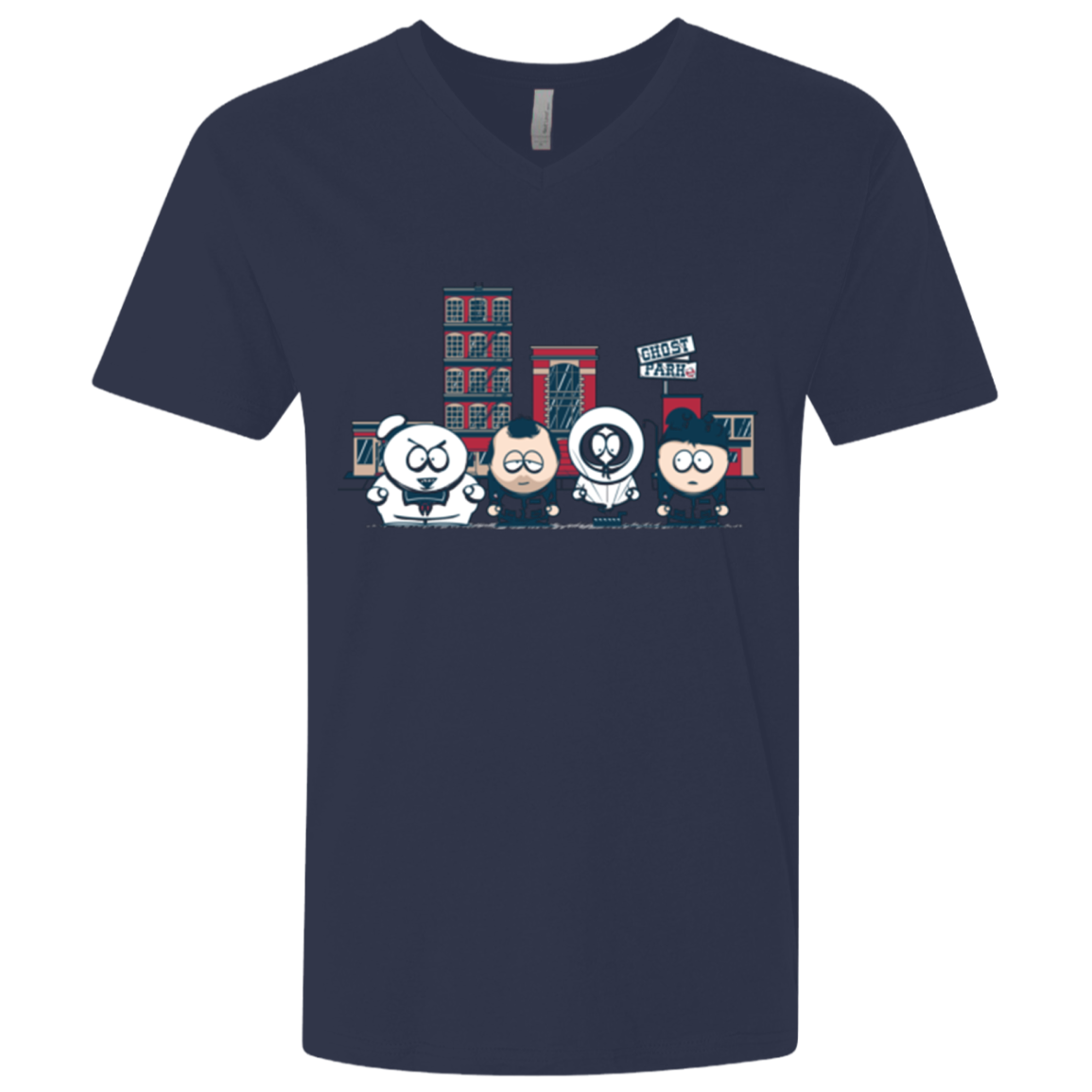 GHOST PARK Men's Premium V-Neck